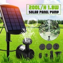6V 1.8W Solar Power Panel Water Pump outdoor submersibleGarden Brushless Pond Fountain Pool Water Pump Aquarium Fish Water Pump