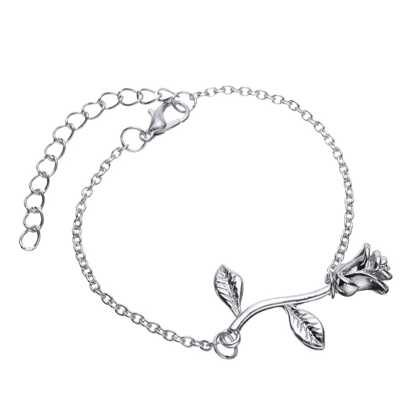 Romantische Elegante Mode Hand Ketting Goud/Sliver/Rose Goud Kleur Rose Bloem Armband Vrouwen Charms Sieraden Chic accessoires