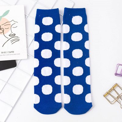 Otoño Invierno niños Unisex Polka Dot rodilla calcetines para niños chicas chico bebé de fluorescencia medias de puntos de la rodilla-calcetín alto 3-12T: 006