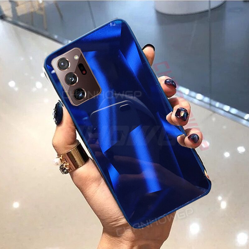 Do Samsung Galaxy Note 20 Ultra Case Glitter 3D pryzmat diamentowe lustro etui na telefony do Galaxy Note20 Note 20 miękka krawędź tylna okładka