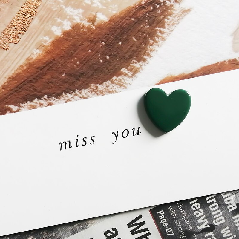 10PCS Cute Mini Fridge Magnets Colorful Love Heart Small Refrigerator Stickers Lovely Photos Wall Magnetic Sticker For Home Deco: 10 PCS Color 9