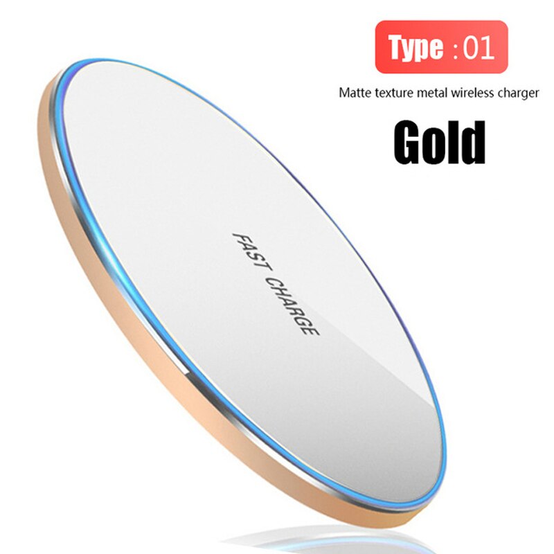 20W Fast QI Charger Wireless For IPhone 8 Plus X XR XS 11Pro Max Fast Wireless Charger Charging Pad For Samsung S12 Plus: 20w gold