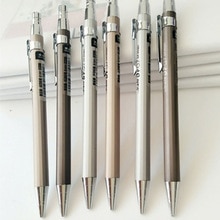 6 Stuks Metalen Vulpotlood 0.5 Mm/0.7 Mm Lood Professionele Automatische Potloden Student Tekening Voor School Kantoorbenodigdheden