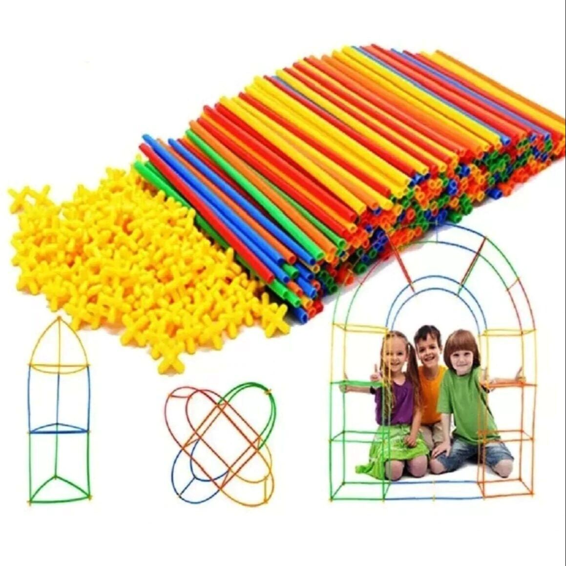 Super Bamboe Sticks - Wizard Sticks Speelgoed Hersenen Ontwikkelaar Educatief 4d Xl 300 Stuk Giant Set