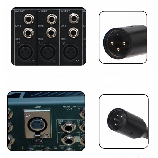 1 W LED HAAKSE 4 PIN 3 PIN XLR LICHT