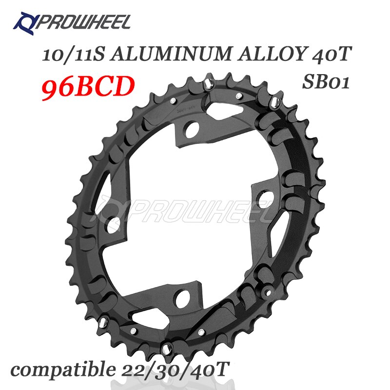 Prowheel Mountainbike Kettingblad 22T 24T 30T 32T 40T 42T 44T Tandwiel Staal/Legering Tand Plaat Deel Ronde Kettingblad 64/96/104BCD