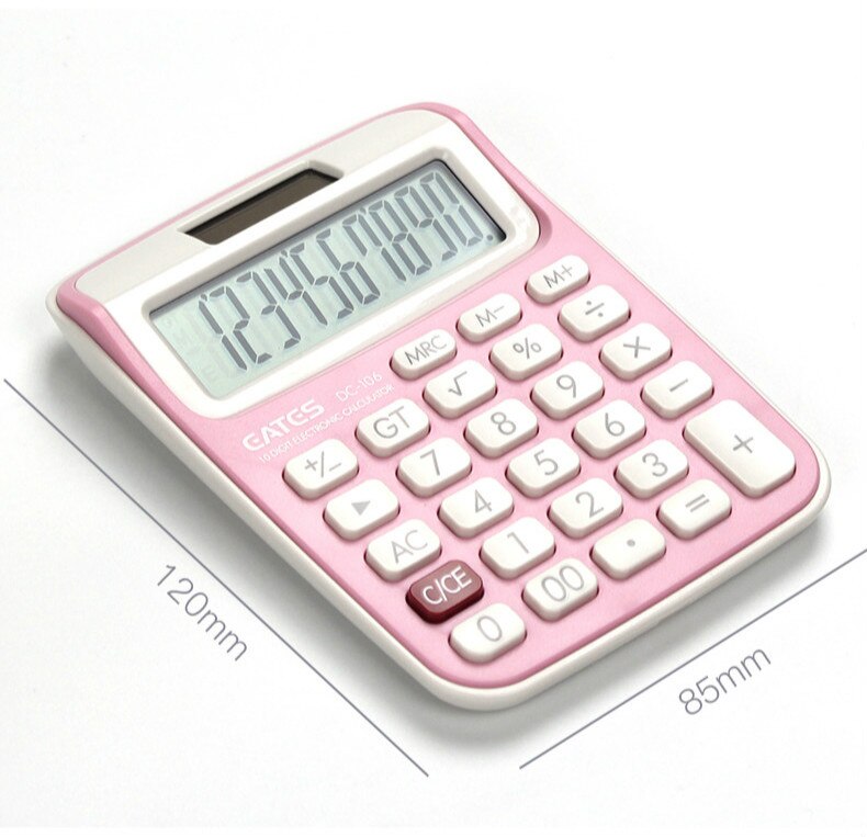 Calculator Trumpet Mini Small Computer Girl Cute Pink Student Comtable Portable Student Calculator Office Supplies Solar