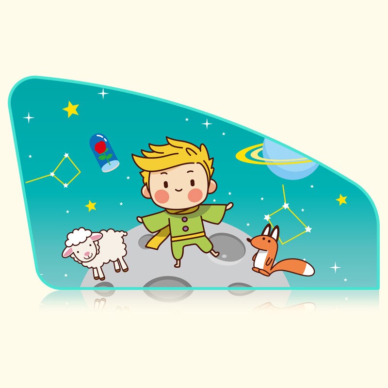 Samochód Cartoon Cute Spaceman magnes boczne osłony przeciwsłoneczne osłona przeciwsłoneczna tylna boczna Auto okno osłona przeciwsłoneczna dla dzieci: A