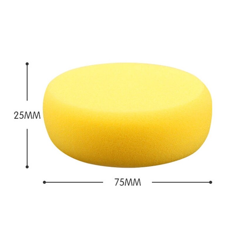 10Pcs Ronde Synthetische Kunstenaar Verf Spons Diy Schilderen Ambachtelijke Sponzen Voor Schilderij Aardewerk Aquarel Art Sponzen Geel