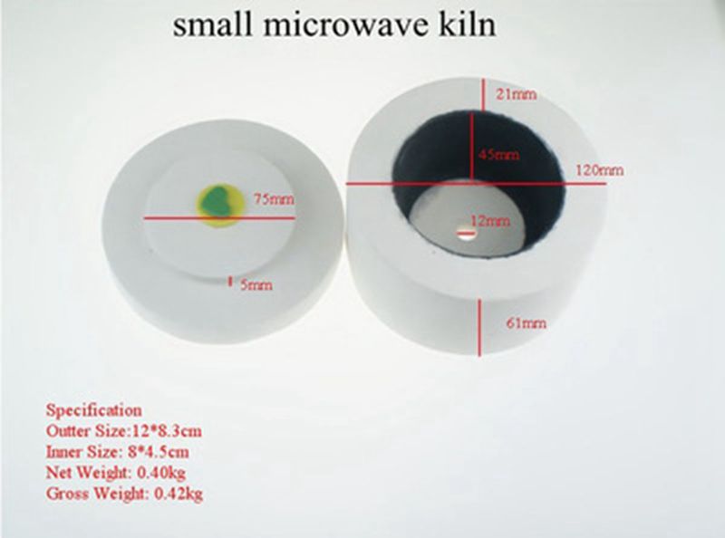 Artesanía costura DIY joyería manual haciendo grandes microondas horno de fusión de vidrio hornos para cerámica accesorios suministros de herramientas: Small microwave kiln