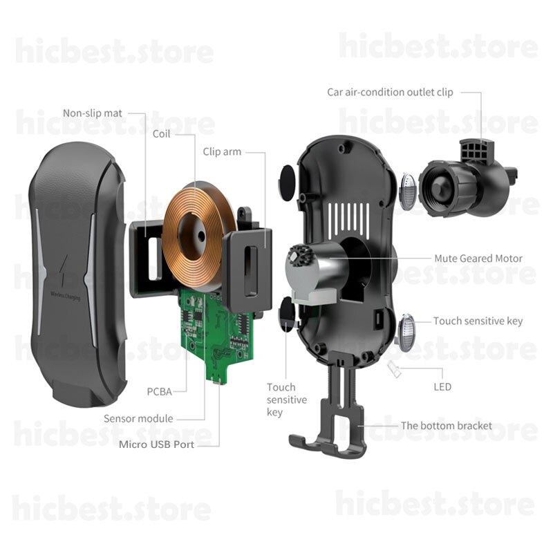 10W Auto Draadloze Inductie Oplader Voor Iphone Samsung Auto Draadloze Opladen Autolader Voor Iphone 8 X Xr Xs samsung S8 S9 S10