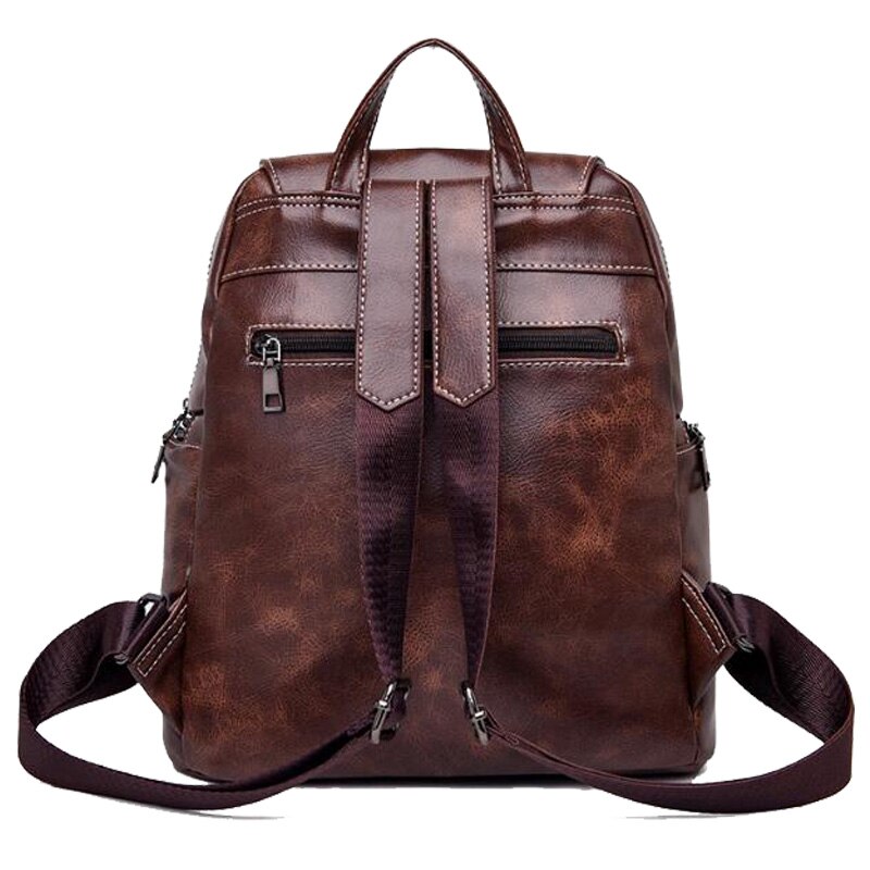 Chuwanglin mochila de couro das mulheres do vintage mochilas para adolescentes meninas do sexo feminino escola mochila bagpack f72701