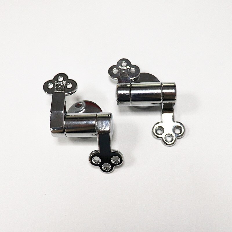 1Sets Toilet Seat Hinges Zine-alloy Hinge Flush Toilet Cover Fixing Mounting Connector for Closestool Standard Replacement Parts