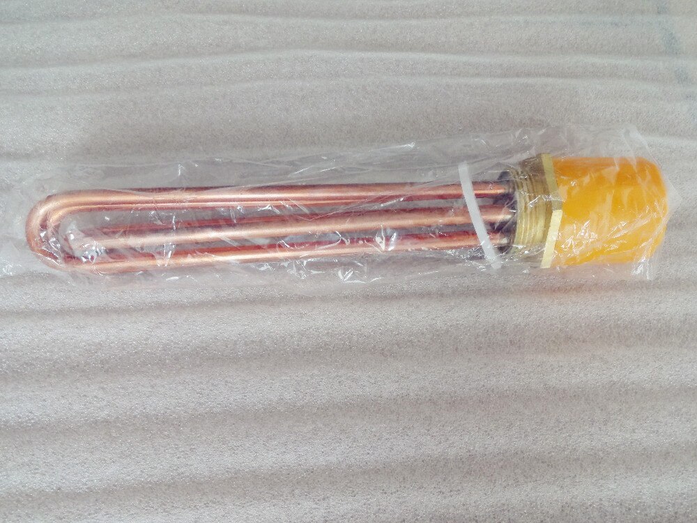 Red Copper 9 kW, 220V/380V, Heating Element U Shaped DN40(47mm). Electric Heating Tube Heater For Water Tank