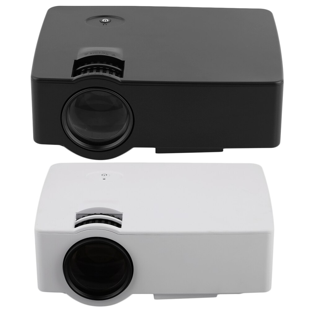 E08 LCD+LED Portable Projector 1500LM 800x480 Pixels HDMI Home Media Player Projection Ceiling UK AU EU Plug