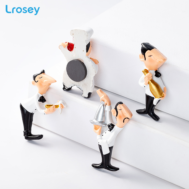 Chef Fridge Magnet Home Decoration Accessories magnetic kitchen decoration Tourist souvenir Resin Refrigerator Magnets