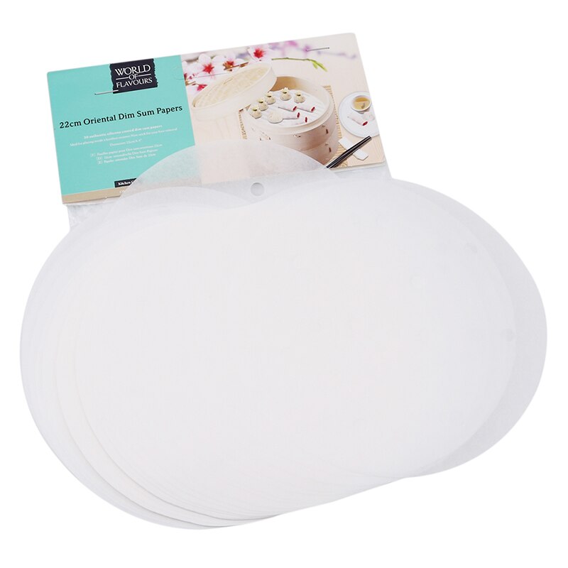 6/7/8/9/10 Inches Practical Cooking Paper Bamboo Steamer Dim Sum Paper Non Stick Restaurant Kitchen Under Steam Mat