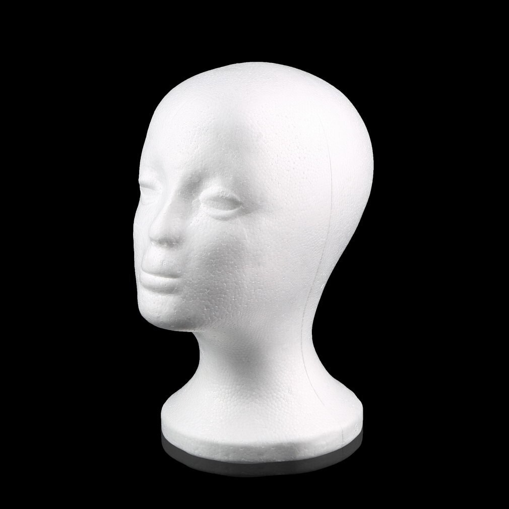 Faroot – tête de Mannequin en polystyrène blanc Durable, modèle de perruque, lunettes, présentoir de chapeaux