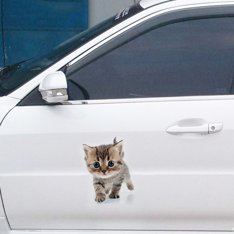 3d stickers dieren stickers kerst op de wc-bril voor de koelkast schattige katten muurstickers raam badkamer decoratie stickers: 10
