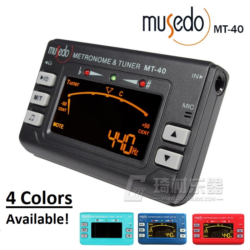 Musedo mt -40 3 in 1 metronoom + tuner + toongenerator gitaar/bas/viool/ukelele
