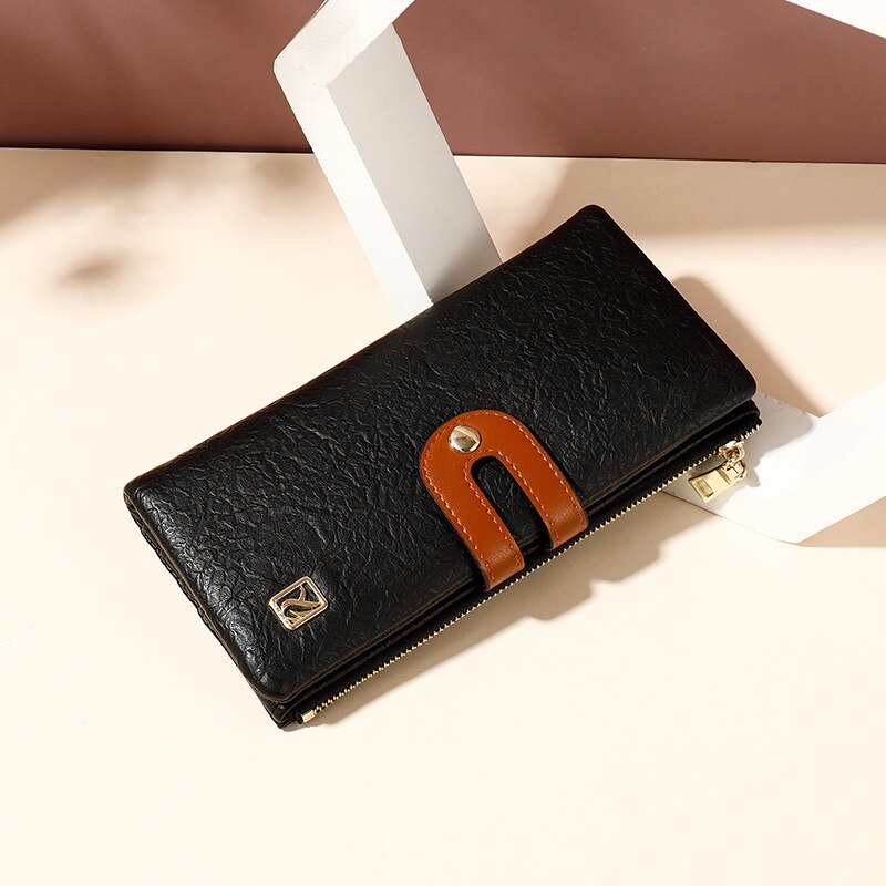LISM Wallet Women's Long Casual Multifunction Mobile Wallet Multi Card Holder Large Capacity Women Clutch