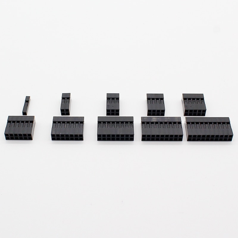 Dubbele Rij Dupont Kit 1P/2*2/2*3/2*4/ 2*5/2*6/2*7/2*8/ 2*9/ 2 * 10Pin Behuizing Plastic Shell Terminal Jumper Draad Connector Set