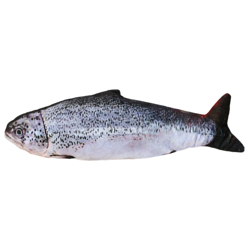 54DF Electric Moving Fish Cat Toy LED Realistic Plush Simulation Wagging Dancing Jumping Fish Pets Chew Bite Kick Toy: A5