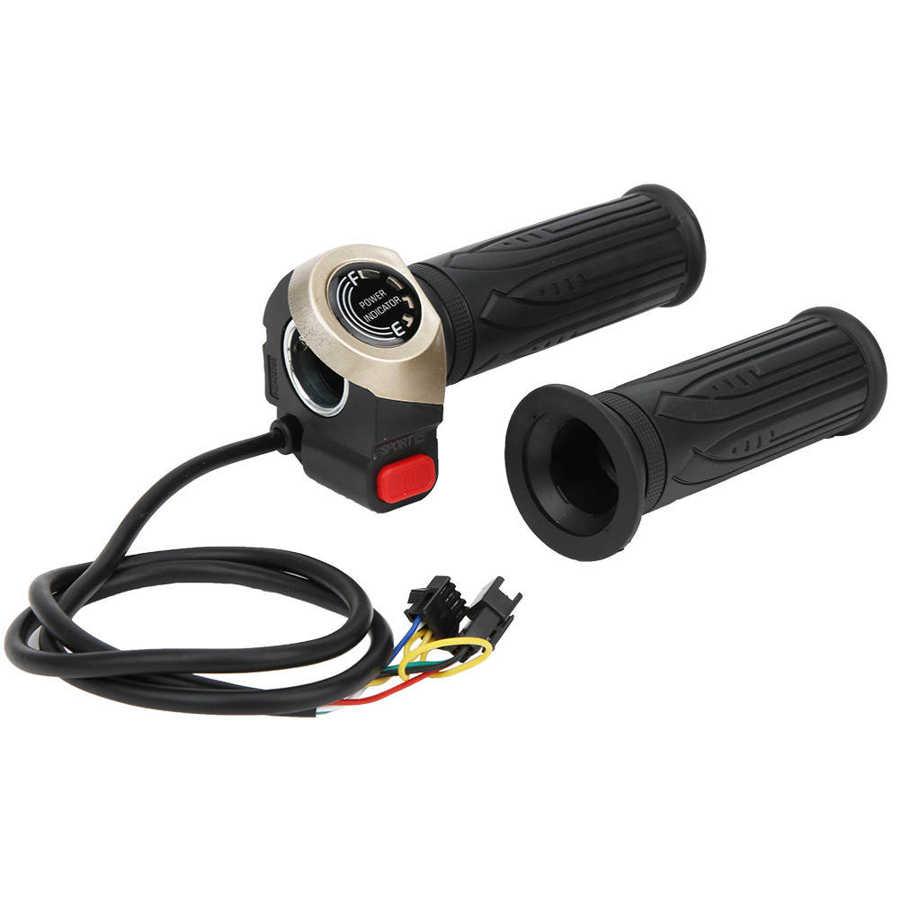 E-bike Motor Controller 24V 500W Universal Electric Bike Brush Controller with LCD Electric Quantity Display Throttle Handle Kit