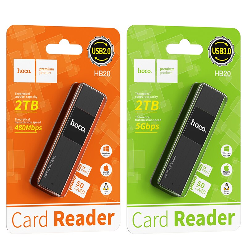 HOCO 2-in-1 OTG SD Card Reader USB 3.0 Card Reader For USB Micro 2.0 Adapter Flash Drive Smart Memory Card Reader usb Cardreader