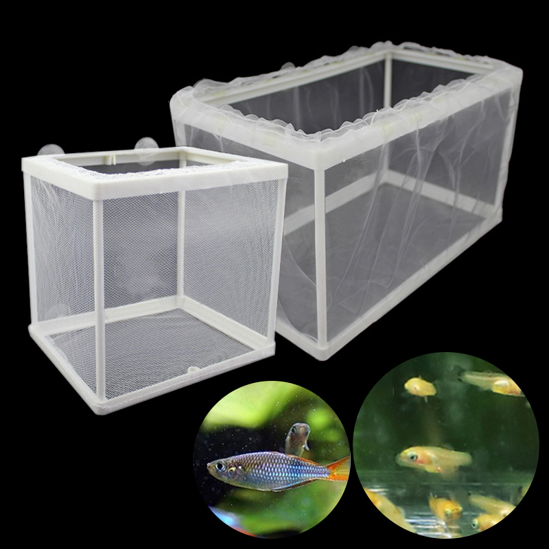 Aquarium Isolation Breeder Production Mesh Net Box Incubator Fish Tank Small Fry Breeding Box Plastic Gauze Trap Aquarium Supply