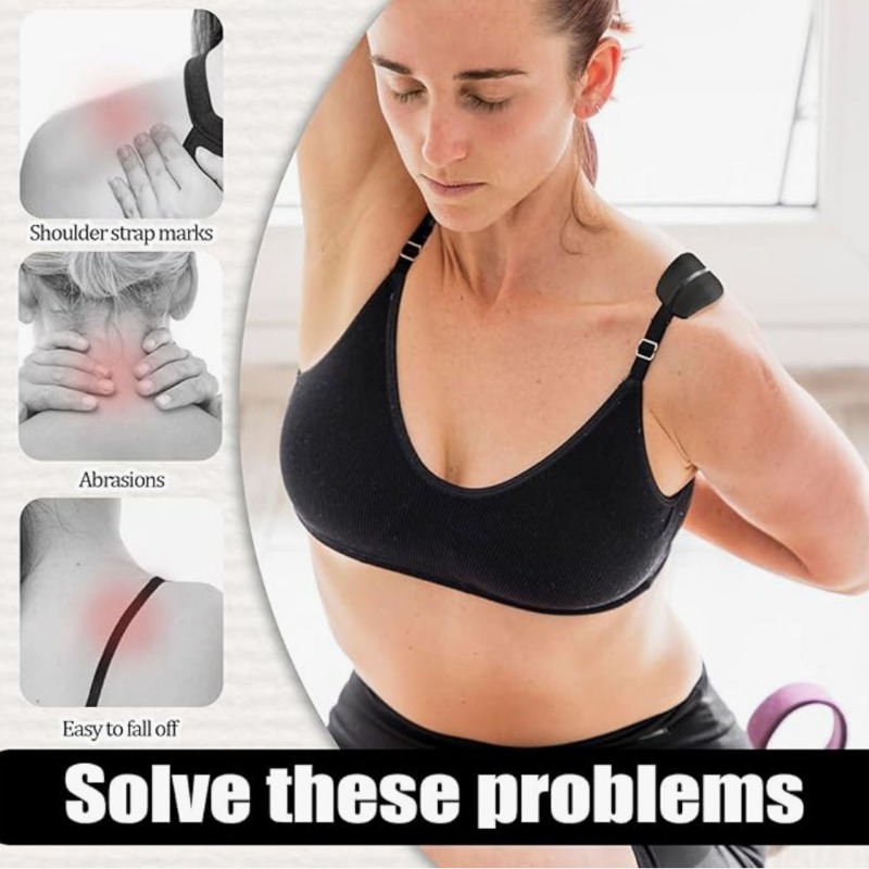 1 Paar Zachte Siliconen Half-Transparante Anti-Slip Schouder Pads 2 Stks/partij Lady Relief Pijn Bra Strap kussens Geen-Slip Houder