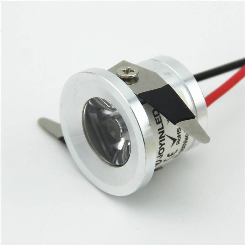 1W AC90-260V 25mm Mini Downlight LED redondo para exteriores Jardín baño pasillo techo bombilla de luz focalizada cálida/Natural blanca