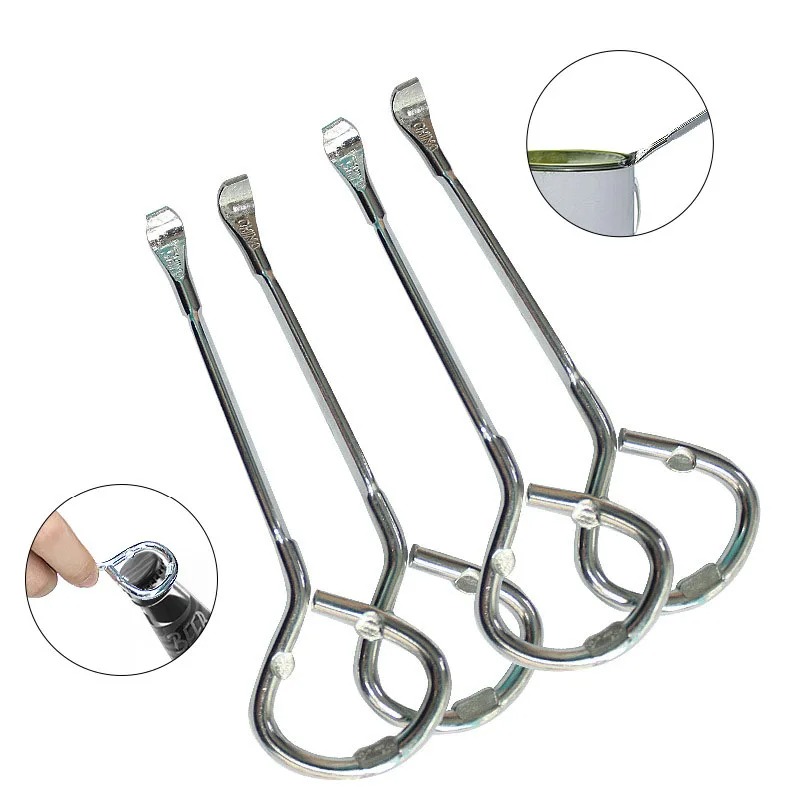 6Pcs Alloy Steel Portable Paint Bucket Jar Can Opener Simple Multifunctional Metal Soda Beer Bottle Gripper Openers