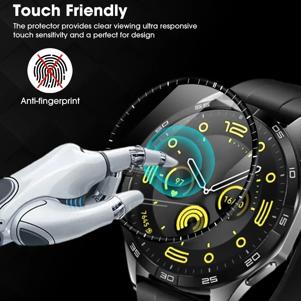 3D gebogener Displayschutz für Huawei Uhr GT 4 41/46 mm GT4 Kante graduiert HD Schutzfolie für Huawei GT4 41 mm 46 mm kein Glas