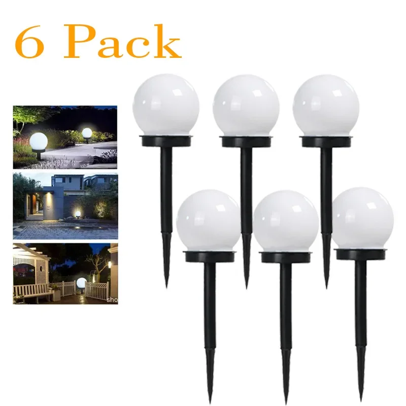 9pc luz solar ao ar livre luz solar do jardim caminho solar paisagem luz à prova dwaterproof água solar lâmpada do gramado para casa quintal pátio garagem: ROSE