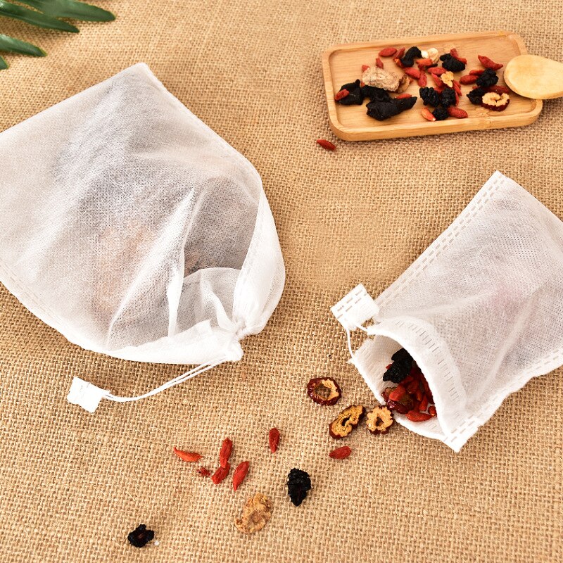 15*20cm ikke-vævet tepose stor suppe krydderipose kinesisk medicin engangs filterpose husholdningste tilbehør