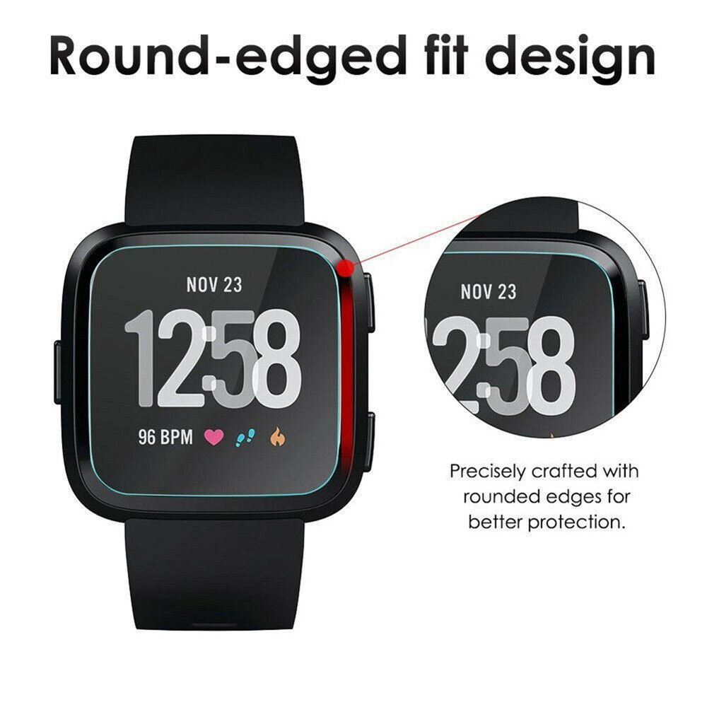 Smart watch protector film til fit bit versa/fit bit versa 2 hærdet glas tpu screen protector film guard tilbehør