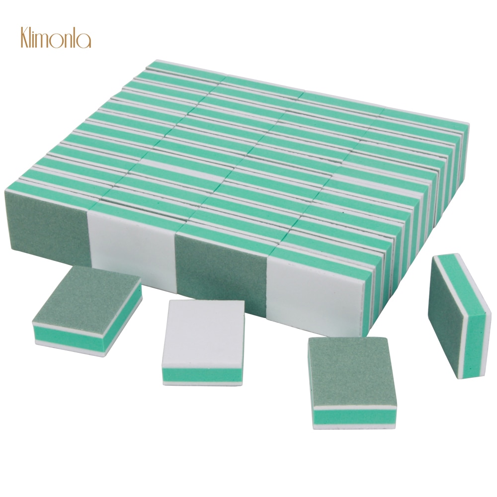 50Pcs Nail Sponge Sanding Block Nail Buffer 400/3000 Grit Pedicure Manicure Small Files Fingernail Buffing Tool