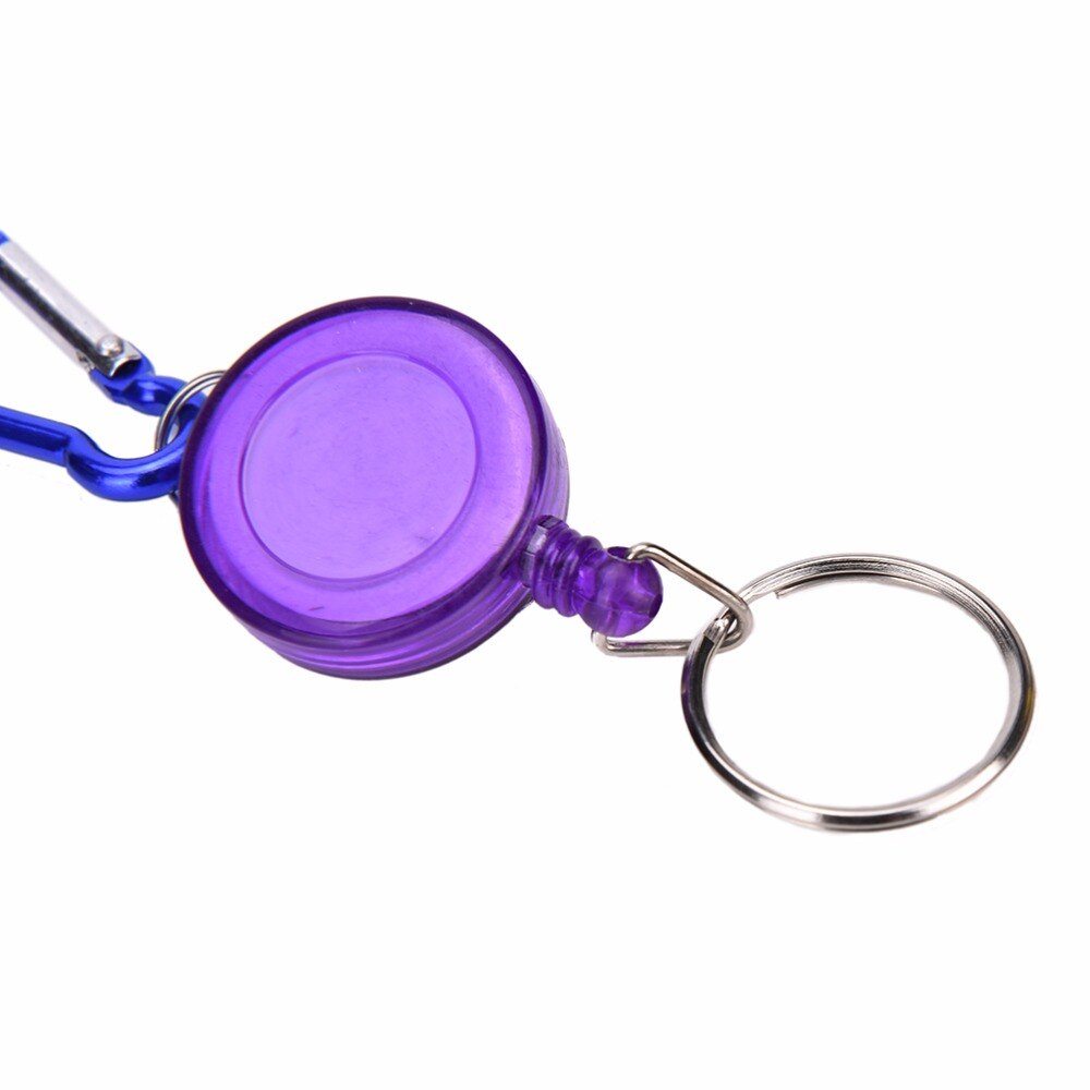 1 x Retractable Reel Badge Holder Fly Fishing Zingers Carabiner Clip with ID Card Holders