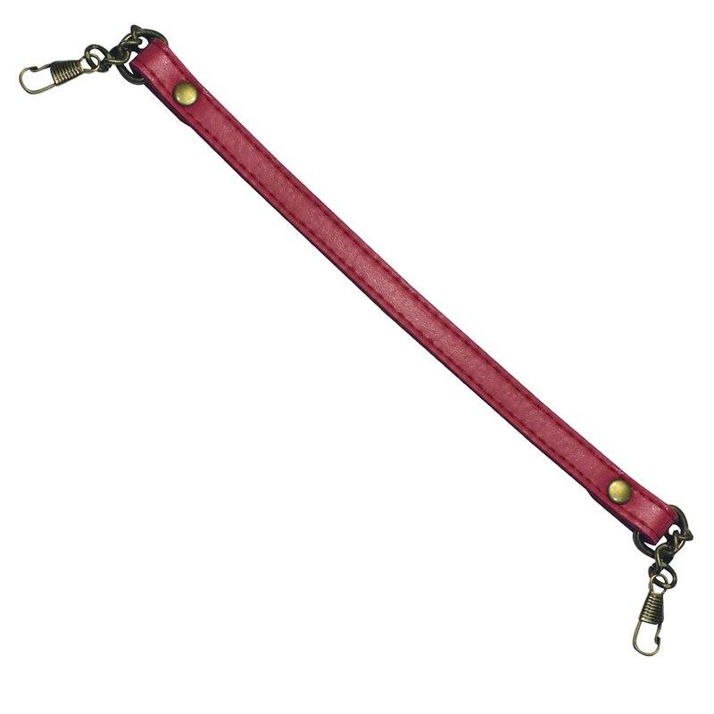2019 Portatile di Cuoio dell'UNITÀ di elaborazione del Bicchierino Della Cinghia del Sacchetto del Sacchetto Della Borsa del Messaggero di Ricambio Maniglie FAI DA TE Catene Tote borse Accessori Della Cinghia 35 centimetri: Rosso