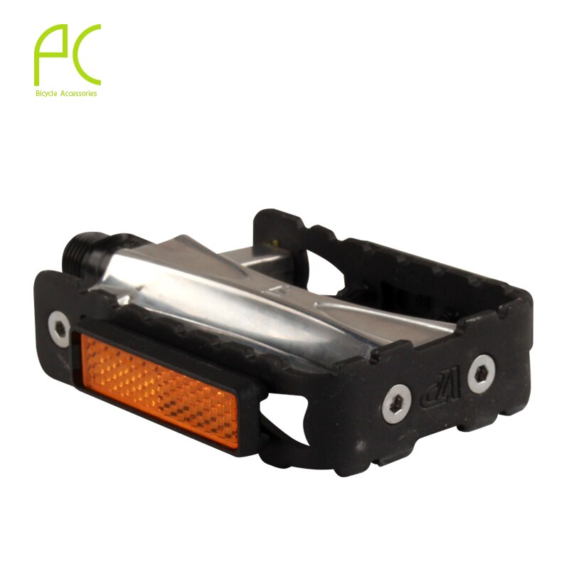 Double DU Bearing Ultralight Bike Pedals With Reflector Mountain Road Bike Flat Pedals Bicycle Platform Pedals For Night Riding I478402820