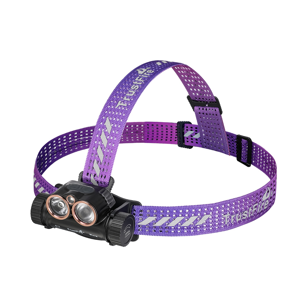 Trustfire H7R USB Rechargeable Headlamp 2000 Lumen Red White LED Work Light 4000K CRI95 Head with Spotlight Floodlight Red light