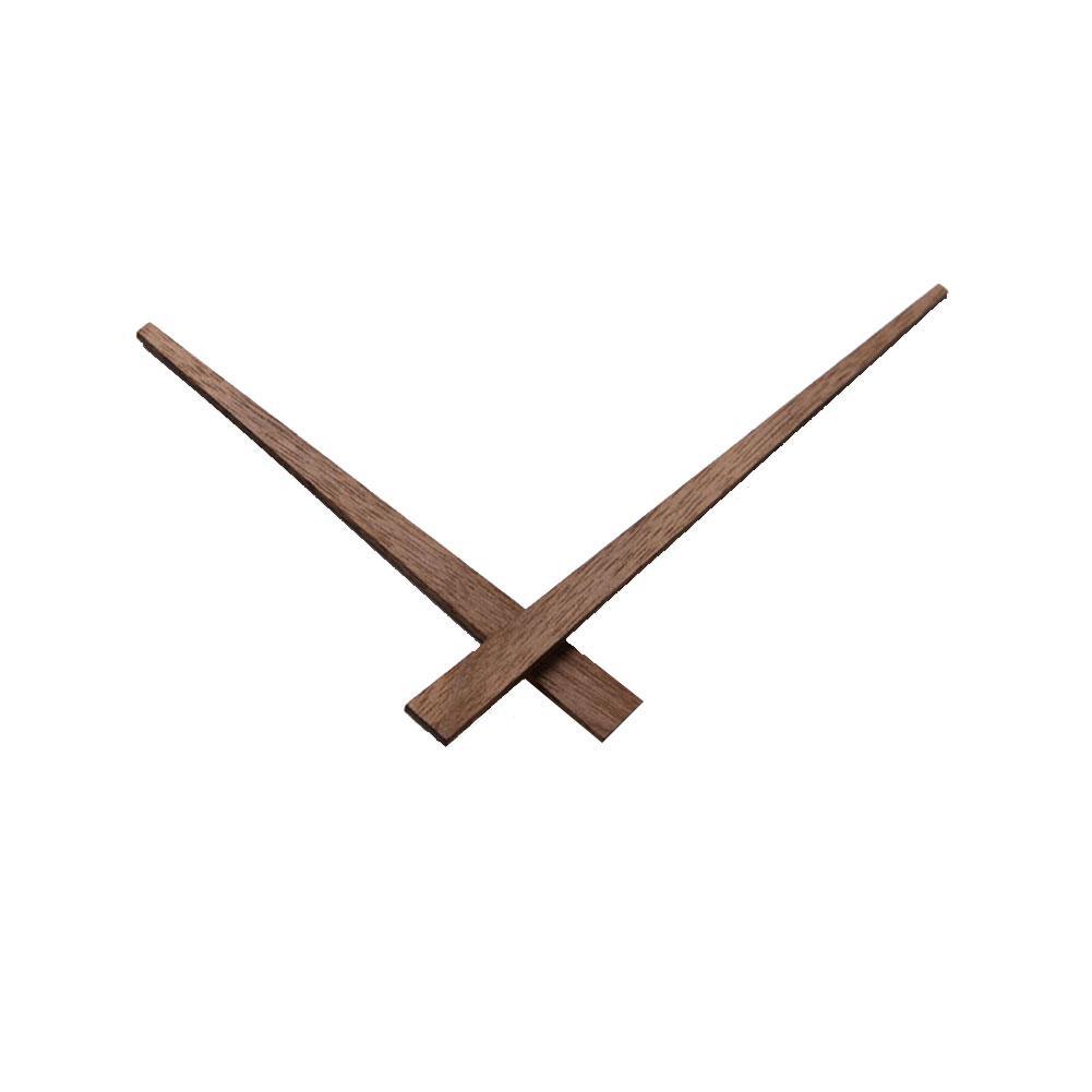 DIY Wall Clock Wooden Hands With SUN Silent Needle Wood Accessories Clock Clock Part Quartz Movement Replace Walnu R3Z2
