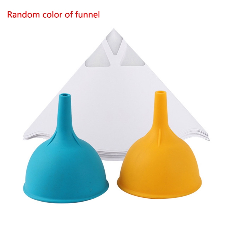 Photopolymer Resin Paper Silicone Disposable Filter 3D Printer Funnels 101Pcs