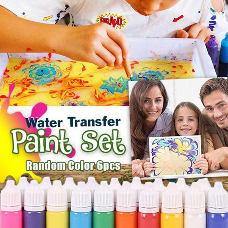 Juego de pintura con marquesina por transferencia de agua hidrográfica, Kit de herramientas de dibujo, artistas, amantes de la artesanía, bricolaje, creatividad para niños