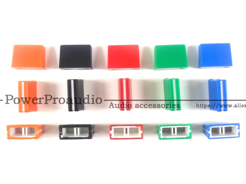 15 pcs Colorful REPLACEMENT FADER CROSSFADER KNOB DJM800 DJM700 DJM400 DJM5000 DAC2371 (five colors)