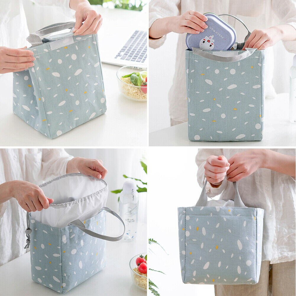 Newest Portable Lunch Bags Insulated Cool Lunch Bag Picnic Bags School Lunchbox