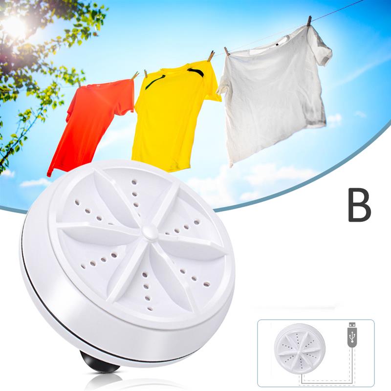 Mini Ultrasonic Washing Machine USB Cleaner For Home Travel Business Trip Camping Portable Washer And Dryer Machine Laundry: Auto
