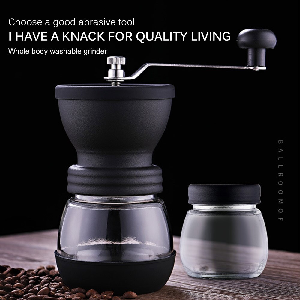 Stainless Steel Manual Coffee Grinder Stainless Steel Burr Grinder Conical Coffe Bean Manual Coffee Milling Machine