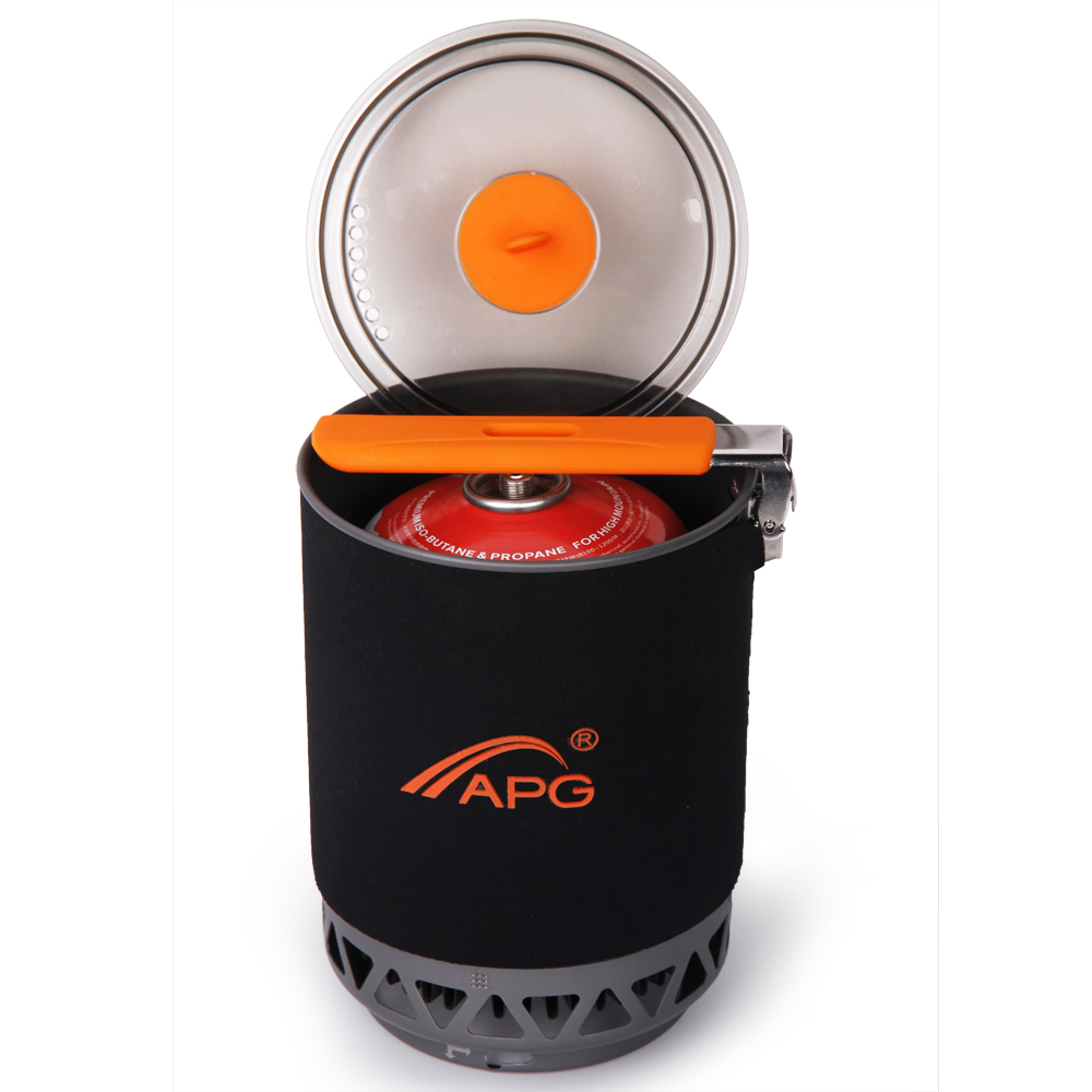 Apg Draagbare Camping Gas Branders 1600Ml System Camping Flueless Gasfornuis Koken Systeem